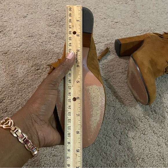 Aquazzura Suede Fringe Booties - Picture 9 of 17